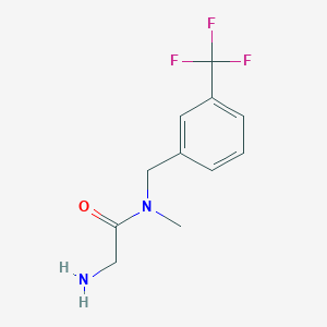 molecular formula C11H13F3N2O B7932743 2-Amino-N-methyl-N-(3-trifluoromethyl-benzyl)-acetamide 