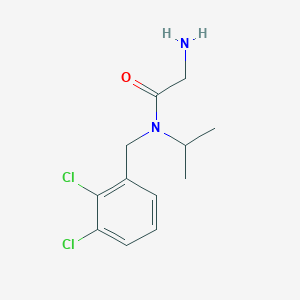 molecular formula C12H16Cl2N2O B7932759 2-Amino-N-(2,3-dichloro-benzyl)-N-isopropyl-acetamide 
