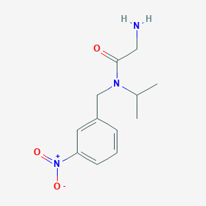 molecular formula C12H17N3O3 B7932764 2-Amino-N-isopropyl-N-(3-nitro-benzyl)-acetamide 