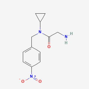molecular formula C12H15N3O3 B7932777 2-Amino-N-cyclopropyl-N-(4-nitro-benzyl)-acetamide 