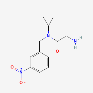 molecular formula C12H15N3O3 B7932781 2-Amino-N-cyclopropyl-N-(3-nitro-benzyl)-acetamide 