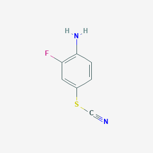 molecular formula C7H5FN2S B079328 2-Fluoro-4-thiocyanatoaniline CAS No. 14512-85-7