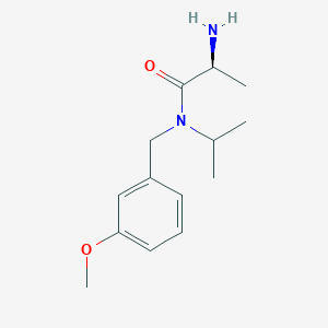 molecular formula C14H22N2O2 B7932861 (S)-2-Amino-N-isopropyl-N-(3-methoxy-benzyl)-propionamide 