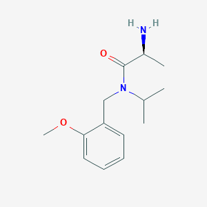 molecular formula C14H22N2O2 B7932879 (S)-2-Amino-N-isopropyl-N-(2-methoxy-benzyl)-propionamide 
