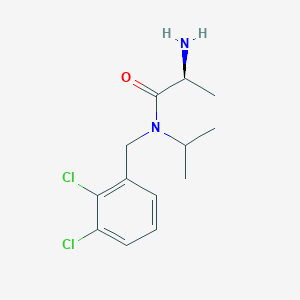 molecular formula C13H18Cl2N2O B7932886 (S)-2-Amino-N-(2,3-dichloro-benzyl)-N-isopropyl-propionamide 