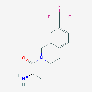 molecular formula C14H19F3N2O B7932897 (S)-2-Amino-N-isopropyl-N-(3-trifluoromethyl-benzyl)-propionamide 