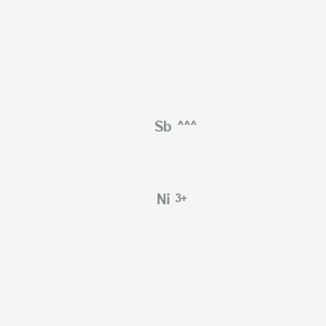molecular formula NiSb+3 B079329 Antimony, compd. with nickel (1:1) CAS No. 12035-52-8
