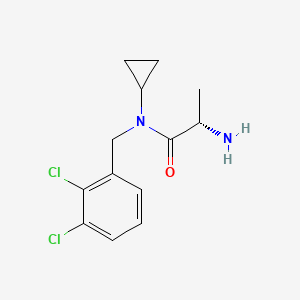 molecular formula C13H16Cl2N2O B7932908 (S)-2-Amino-N-cyclopropyl-N-(2,3-dichloro-benzyl)-propionamide 