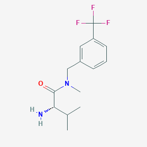 molecular formula C14H19F3N2O B7932949 (S)-2-Amino-3,N-dimethyl-N-(3-trifluoromethyl-benzyl)-butyramide 
