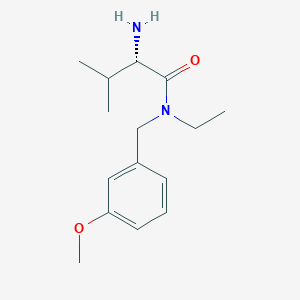 molecular formula C15H24N2O2 B7932954 (S)-2-Amino-N-ethyl-N-(3-methoxy-benzyl)-3-methyl-butyramide 
