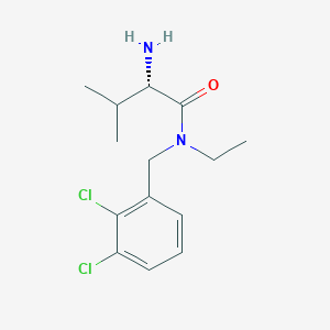 molecular formula C14H20Cl2N2O B7932966 (S)-2-Amino-N-(2,3-dichloro-benzyl)-N-ethyl-3-methyl-butyramide 
