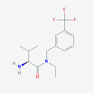 molecular formula C15H21F3N2O B7932978 (S)-2-Amino-N-ethyl-3-methyl-N-(3-trifluoromethyl-benzyl)-butyramide 