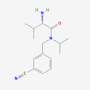 molecular formula C16H23N3O B7932998 (S)-2-Amino-N-(3-cyano-benzyl)-N-isopropyl-3-methyl-butyramide 