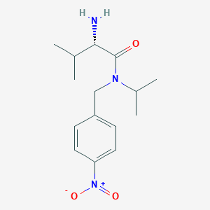 molecular formula C15H23N3O3 B7932999 (S)-2-Amino-N-isopropyl-3-methyl-N-(4-nitro-benzyl)-butyramide 