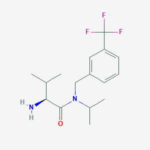 molecular formula C16H23F3N2O B7933009 (S)-2-Amino-N-isopropyl-3-methyl-N-(3-trifluoromethyl-benzyl)-butyramide 