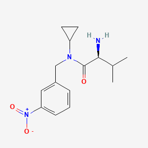 molecular formula C15H21N3O3 B7933049 (S)-2-Amino-N-cyclopropyl-3-methyl-N-(3-nitro-benzyl)-butyramide 