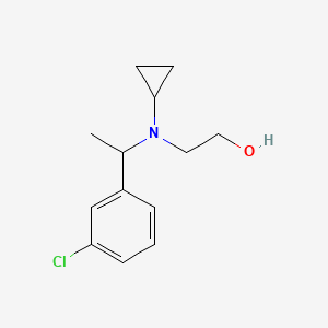 molecular formula C13H18ClNO B7933084 2-{[1-(3-Chloro-phenyl)-ethyl]-cyclopropyl-amino}-ethanol 