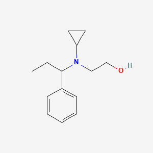 molecular formula C14H21NO B7933095 2-[Cyclopropyl-(1-phenyl-propyl)-amino]-ethanol 