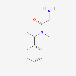 molecular formula C12H18N2O B7933099 2-Amino-N-methyl-N-(1-phenyl-propyl)-acetamide 