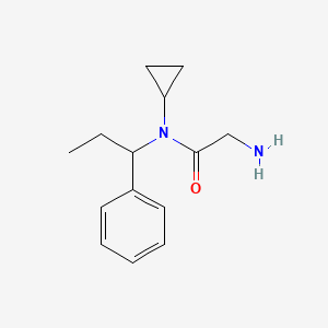 molecular formula C14H20N2O B7933110 2-Amino-N-cyclopropyl-N-(1-phenyl-propyl)-acetamide 
