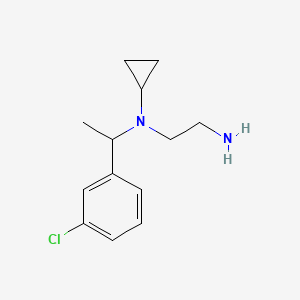 molecular formula C13H19ClN2 B7933128 N*1*-[1-(3-Chloro-phenyl)-ethyl]-N*1*-cyclopropyl-ethane-1,2-diamine 