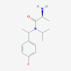 molecular formula C14H21FN2O B7933143 (S)-2-Amino-N-[1-(4-fluoro-phenyl)-ethyl]-N-isopropyl-propionamide 