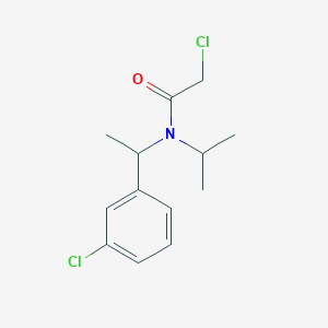 molecular formula C13H17Cl2NO B7933144 2-Chloro-N-[1-(3-chloro-phenyl)-ethyl]-N-isopropyl-acetamide 