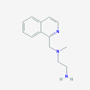 molecular formula C13H17N3 B7933146 N1-(Isoquinolin-1-ylmethyl)-N1-methylethane-1,2-diamine 