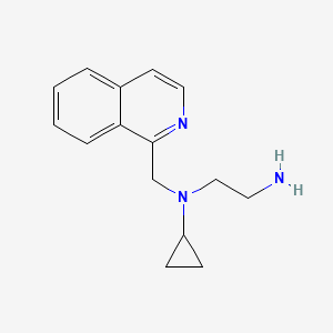 molecular formula C15H19N3 B7933159 N1-Cyclopropyl-N1-(isoquinolin-1-ylmethyl)ethane-1,2-diamine 