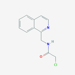 molecular formula C12H11ClN2O B7933167 2-Chloro-N-isoquinolin-1-ylmethyl-acetamide 