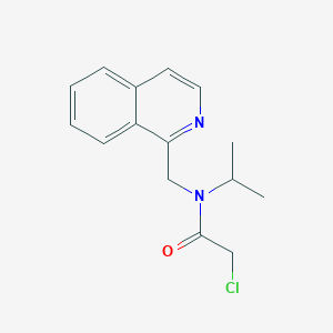 molecular formula C15H17ClN2O B7933168 2-Chloro-N-isopropyl-N-isoquinolin-1-ylmethyl-acetamide 