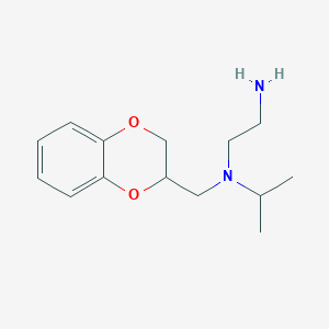 molecular formula C14H22N2O2 B7933182 N1-((2,3-Dihydrobenzo[b][1,4]dioxin-2-yl)methyl)-N1-isopropylethane-1,2-diamine 