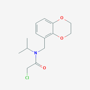 molecular formula C14H18ClNO3 B7933191 2-Chloro-N-(2,3-dihydro-benzo[1,4]dioxin-5-ylmethyl)-N-isopropyl-acetamide 
