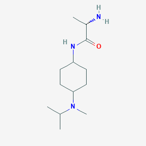 molecular formula C13H27N3O B7933299 (S)-2-Amino-N-[4-(isopropyl-methyl-amino)-cyclohexyl]-propionamide 