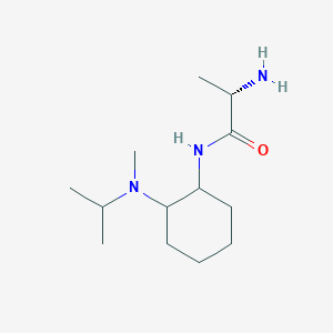 molecular formula C13H27N3O B7933301 (S)-2-Amino-N-[2-(isopropyl-methyl-amino)-cyclohexyl]-propionamide 