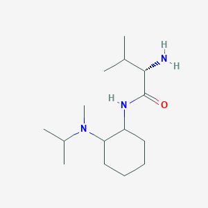 molecular formula C15H31N3O B7933310 (S)-2-Amino-N-[2-(isopropyl-methyl-amino)-cyclohexyl]-3-methyl-butyramide 