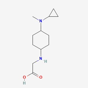 molecular formula C12H22N2O2 B7933325 [4-(Cyclopropyl-methyl-amino)-cyclohexylamino]-acetic acid 