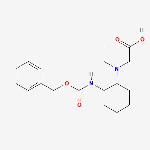 molecular formula C18H26N2O4 B7933336 [(2-Benzyloxycarbonylamino-cyclohexyl)-ethyl-amino]-acetic acid 