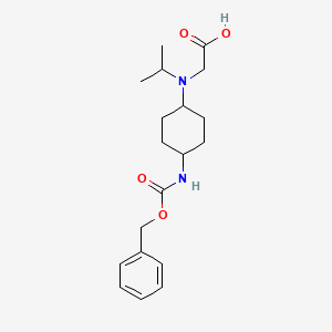 molecular formula C19H28N2O4 B7933342 [(4-Benzyloxycarbonylamino-cyclohexyl)-isopropyl-amino]-acetic acid 