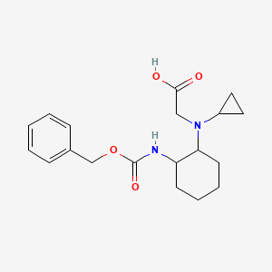 molecular formula C19H26N2O4 B7933359 [(2-Benzyloxycarbonylamino-cyclohexyl)-cyclopropyl-amino]-acetic acid 