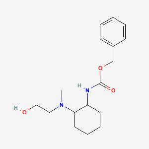 molecular formula C17H26N2O3 B7933367 {2-[(2-Hydroxy-ethyl)-methyl-amino]-cyclohexyl}-carbamic acid benzyl ester 