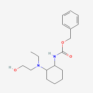 {2-[Ethyl-(2-hydroxy-ethyl)-amino]-cyclohexyl}-carbamic acid benzyl ester