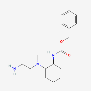 molecular formula C17H27N3O2 B7933402 {2-[(2-Amino-ethyl)-methyl-amino]-cyclohexyl}-carbamic acid benzyl ester 