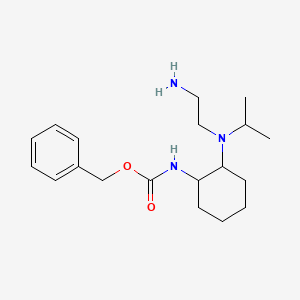molecular formula C19H31N3O2 B7933415 {2-[(2-Amino-ethyl)-isopropyl-amino]-cyclohexyl}-carbamic acid benzyl ester 