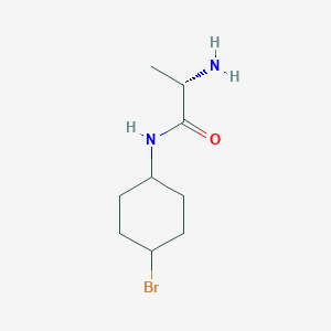 molecular formula C9H17BrN2O B7933429 (S)-2-Amino-N-(4-bromo-cyclohexyl)-propionamide 