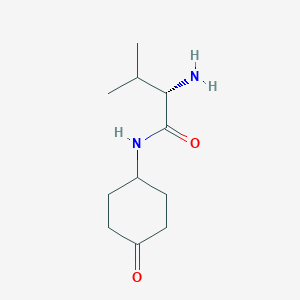 molecular formula C11H20N2O2 B7933437 (S)-2-Amino-3-methyl-N-(4-oxocyclohexyl)butanamide 