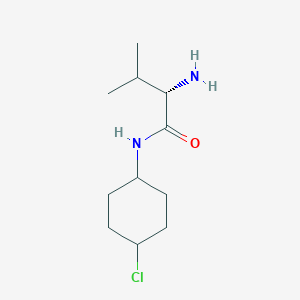 molecular formula C11H21ClN2O B7933442 (S)-2-Amino-N-(4-chloro-cyclohexyl)-3-methyl-butyramide 
