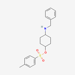 molecular formula C20H25NO3S B7933488 Toluene-4-sulfonic acid 4-benzylamino-cyclohexyl ester 