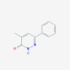 molecular formula C11H10N2O B079335 4-Methyl-6-phenylpyridazin-3(2H)-one CAS No. 13300-09-9
