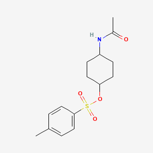molecular formula C15H21NO4S B7933512 Toluene-4-sulfonic acid 4-acetylamino-cyclohexyl ester 